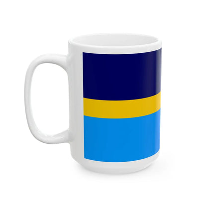 Proposed flag of Antarctica Dave Hamilton - White Coffee Mug-Go Mug Yourself