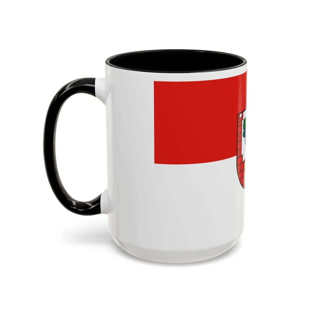 Flag of Burgenlandkreis Germany - Accent Coffee Mug-Go Mug Yourself