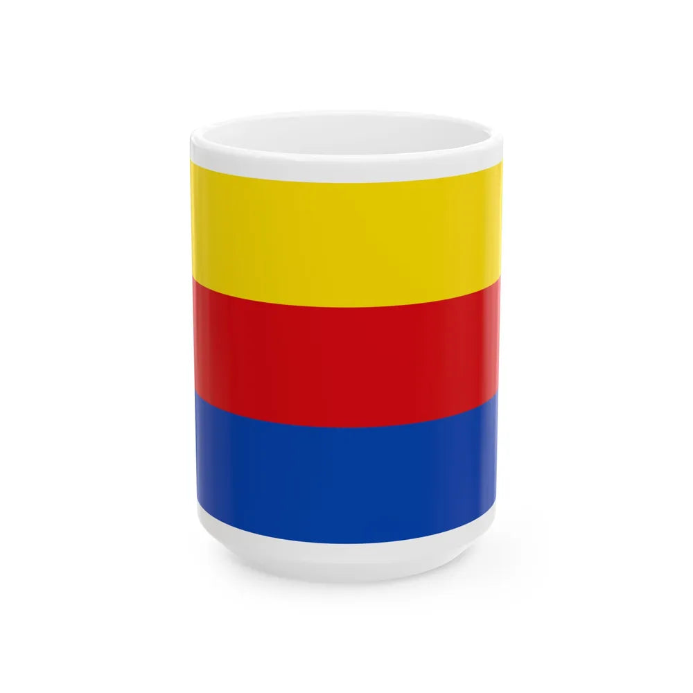 Flag of North Holland Netherlands - White Coffee Mug-15oz-Go Mug Yourself