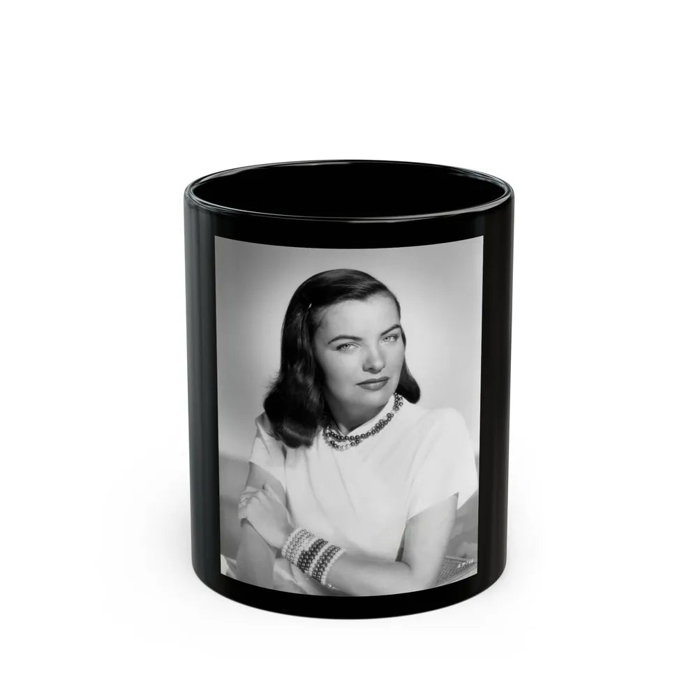 Ella Raines #207 (Vintage Female Icon) Black Coffee Mug-11oz-Go Mug Yourself