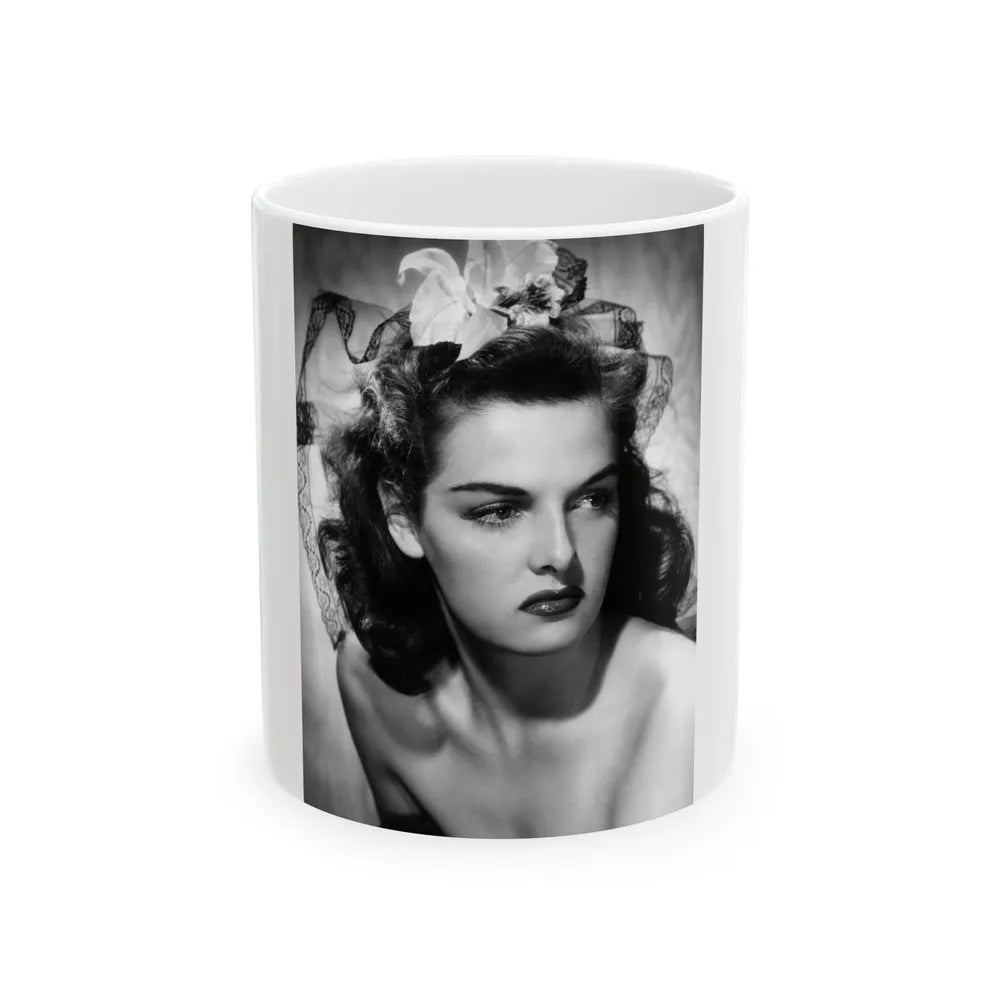 Jane Russell #234 (Vintage Female Icon) White Coffee Mug-11oz-Go Mug Yourself