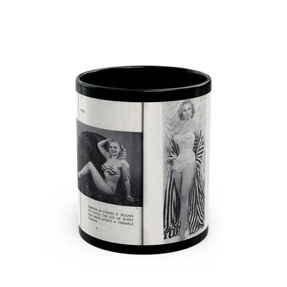 Norma Sykes #164 - 66 PHOTOGRAPHS OF Sabrina U.K. Pocket Mag. Pages 58 & 59 (Vintage Female Icon) Black Coffee Mug-11oz-Go Mug Yourself