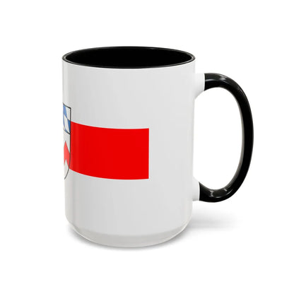 Flag of Dachau Germany - Accent Coffee Mug-Go Mug Yourself