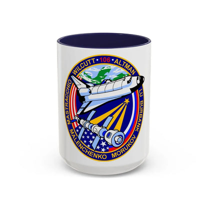 STS 106 (NASA) Accent Coffee Mug-15oz-Navy-Go Mug Yourself