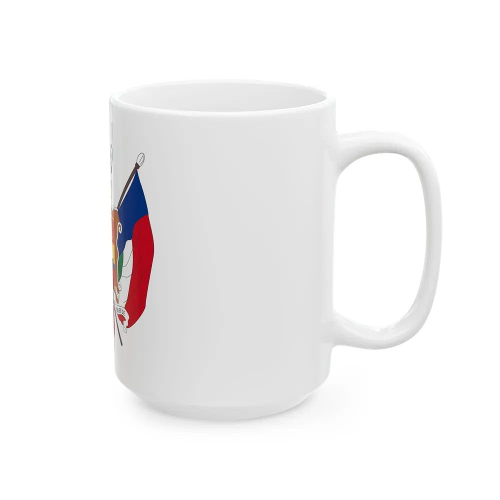 Coat of arms of the Nieuwe Republiek - White Coffee Mug-Go Mug Yourself