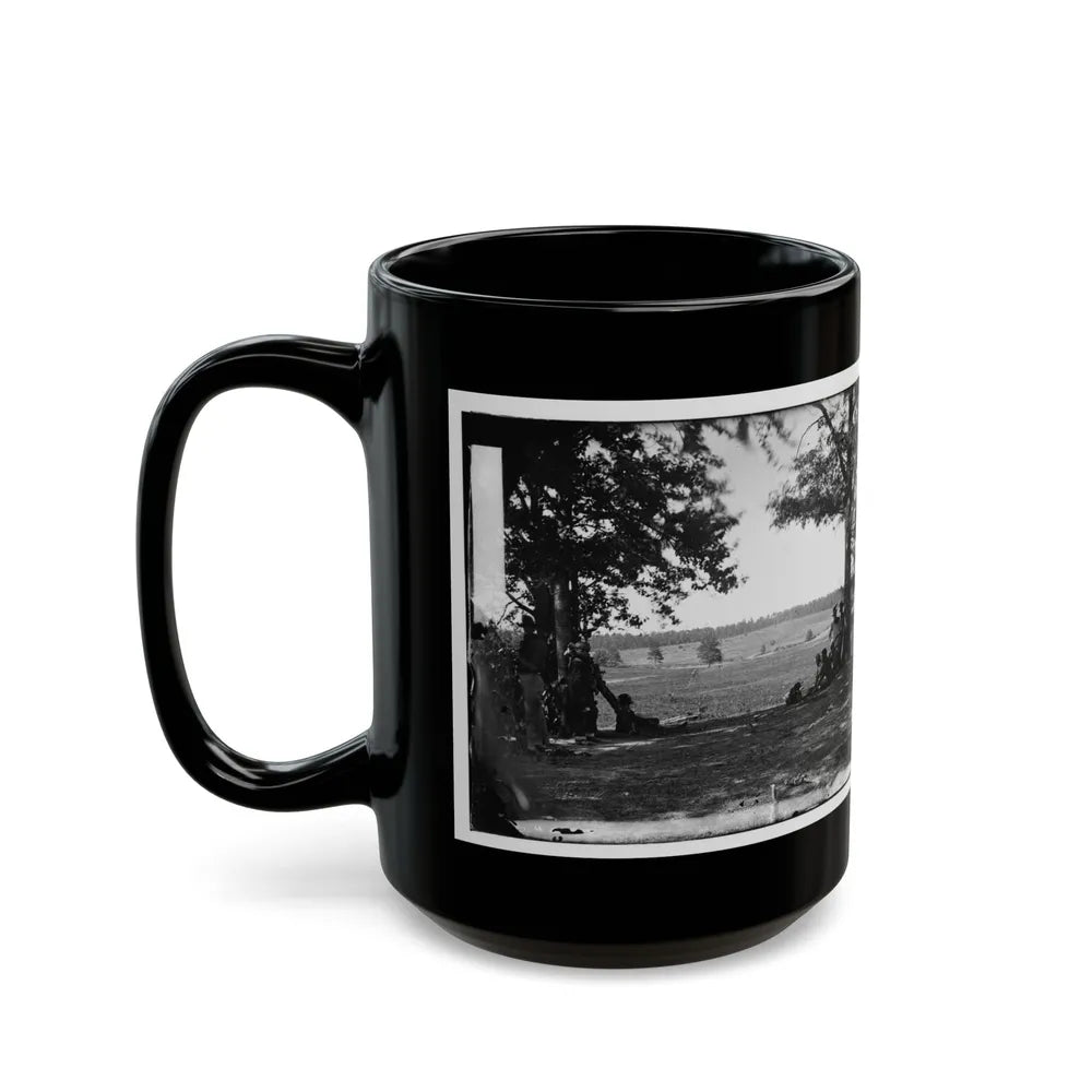 Cedar Mountain, Va. Battlefield Viewed From The West (U.S. Civil War) Black Coffee Mug-Go Mug Yourself