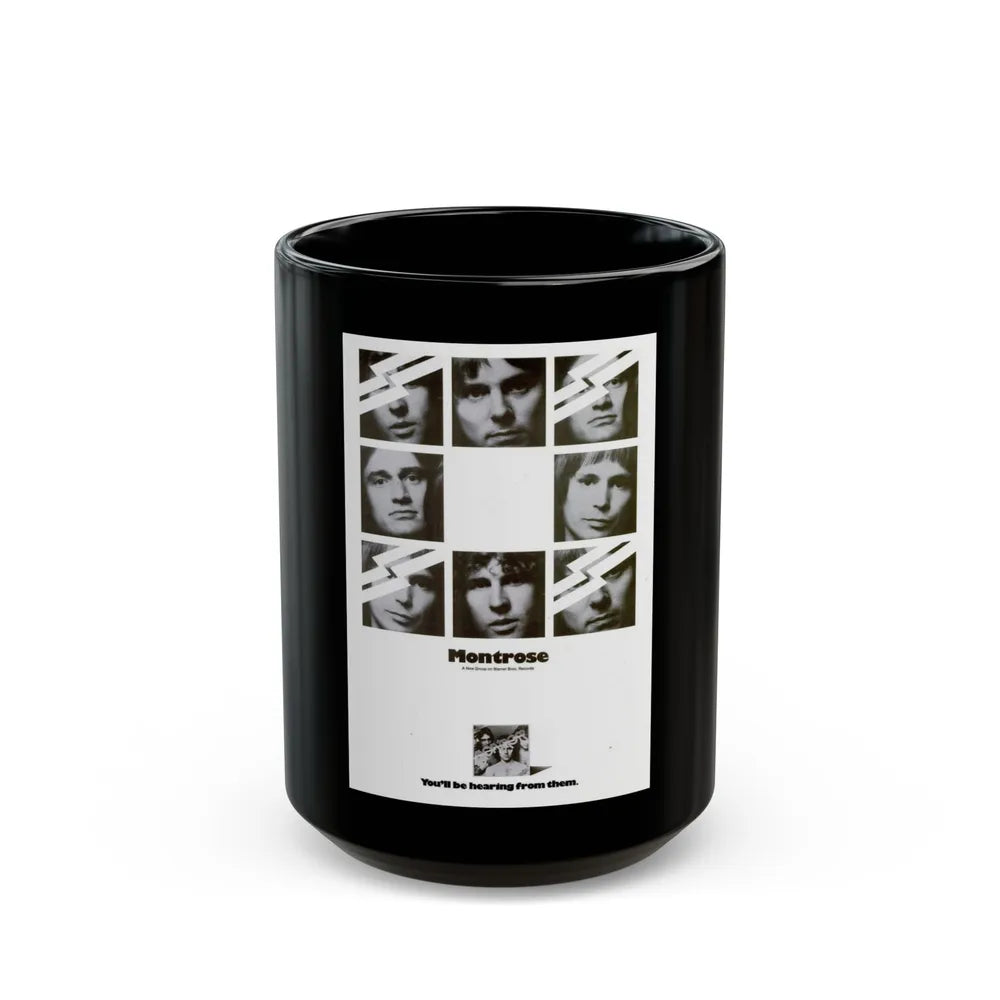 Montrose 1973 (Music Poster) Black Coffee Mug-15oz-Go Mug Yourself