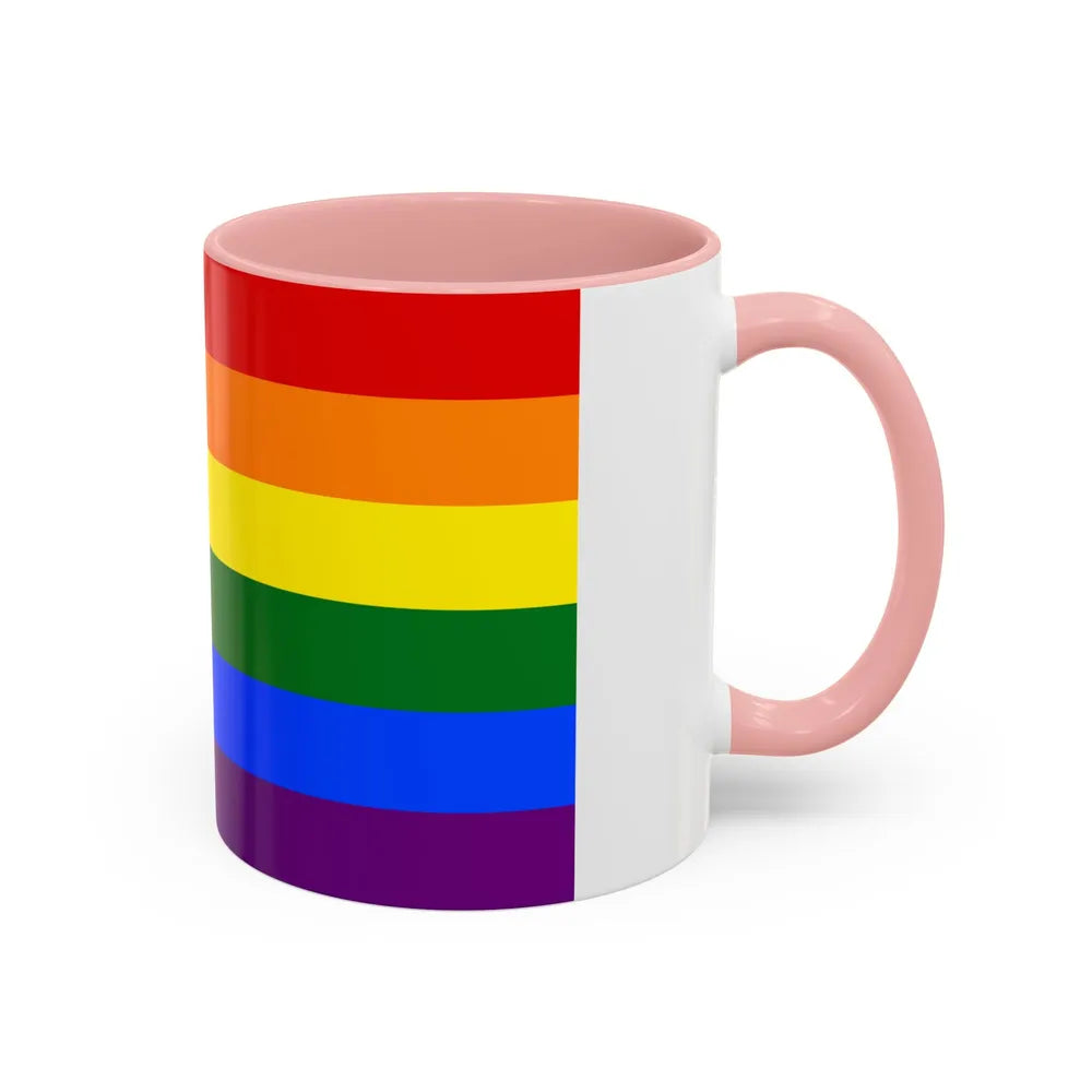 Gay Pride Pride Flag - Accent Coffee Mug-Go Mug Yourself