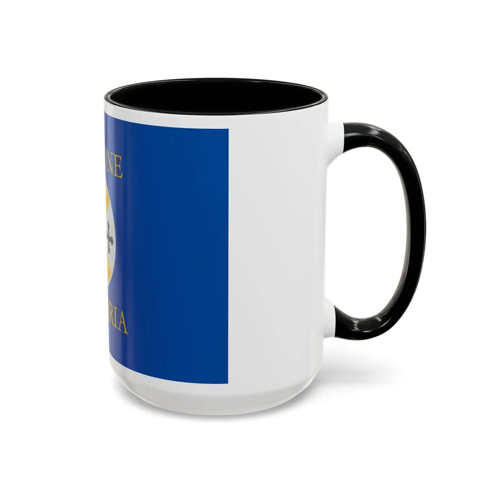 Flag of Calabria Italy - Accent Coffee Mug-Go Mug Yourself