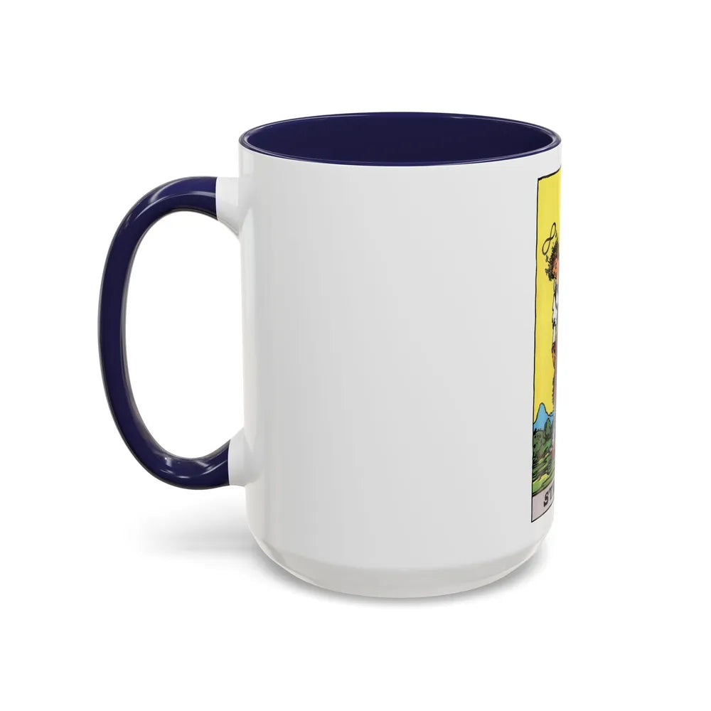 Strength (Tarot Card) Accent Coffee Mug-Go Mug Yourself