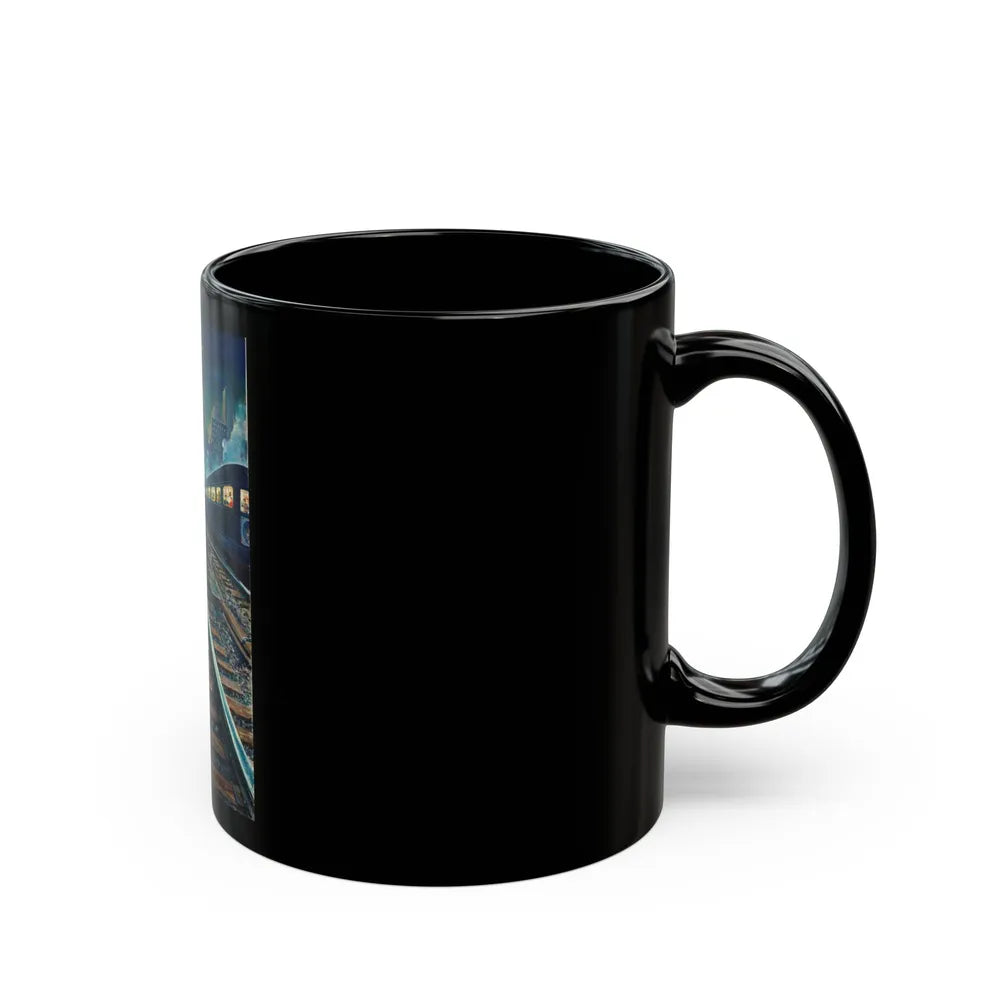 Entering the Station - Black Coffee Mug-Go Mug Yourself