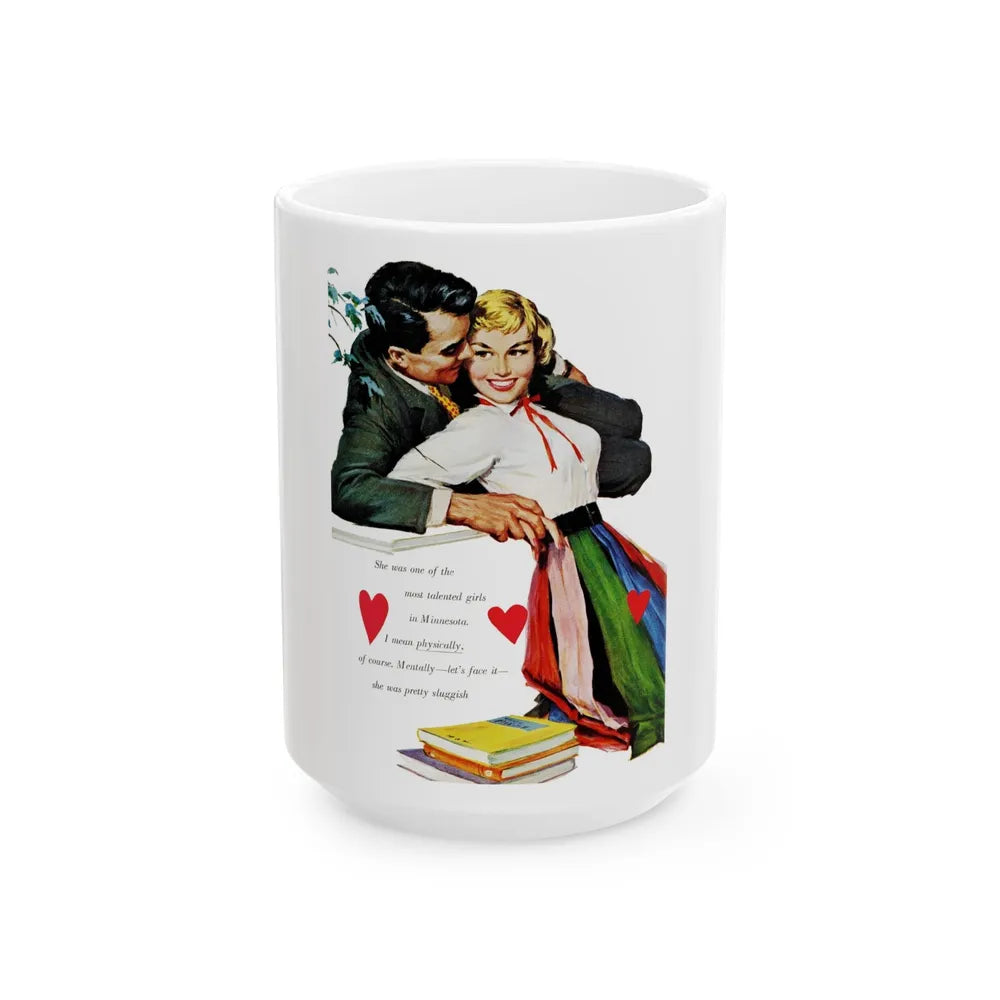 Boy, How I Love Elizabeth Barrett!, Good Housekeeping, September 1954 - White Coffee Mug-15oz-Go Mug Yourself