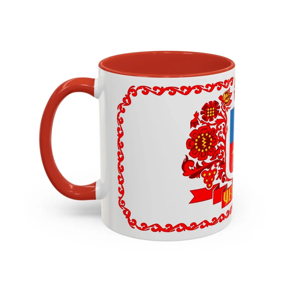 Flag of Cherkasy Ukraine - Accent Coffee Mug-Go Mug Yourself