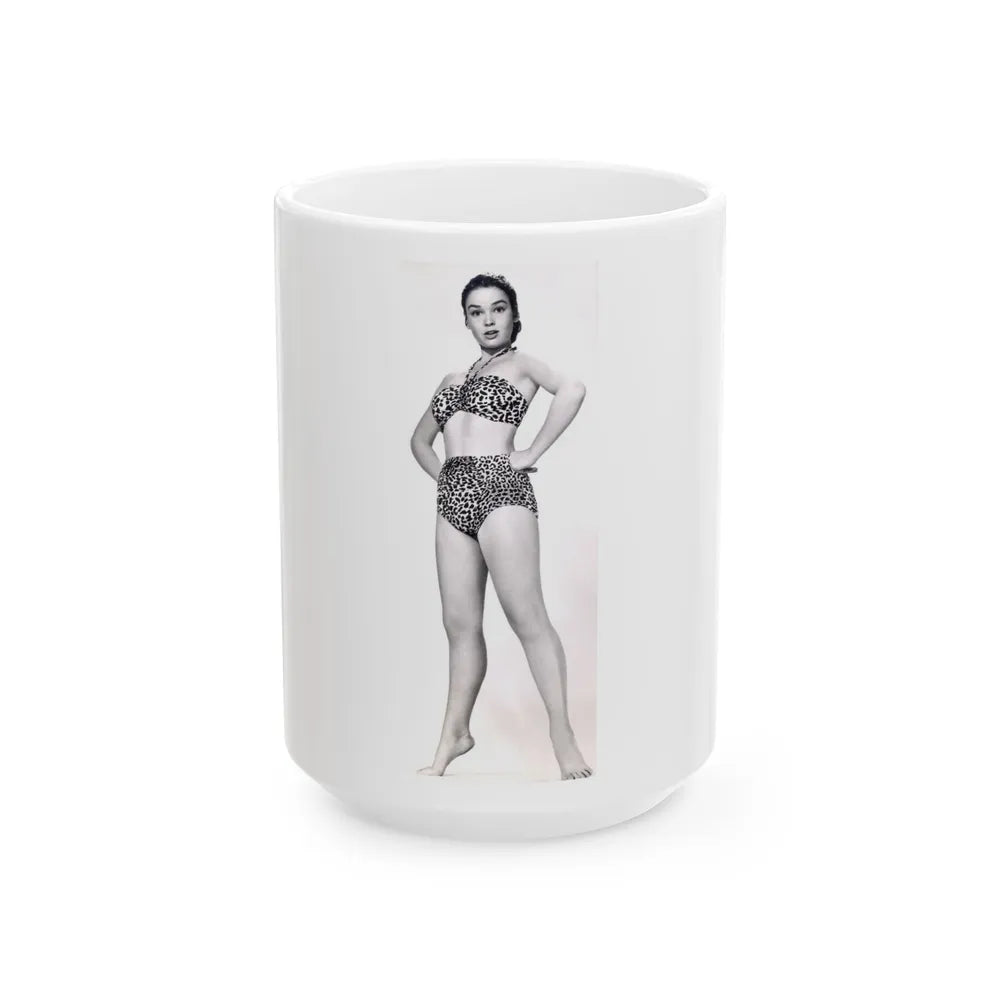 Kathryn Grant #105 (Vintage Female Icon) White Coffee Mug-15oz-Go Mug Yourself