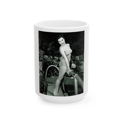 Debra Paget #359 (Vintage Female Icon) White Coffee Mug-15oz-Go Mug Yourself