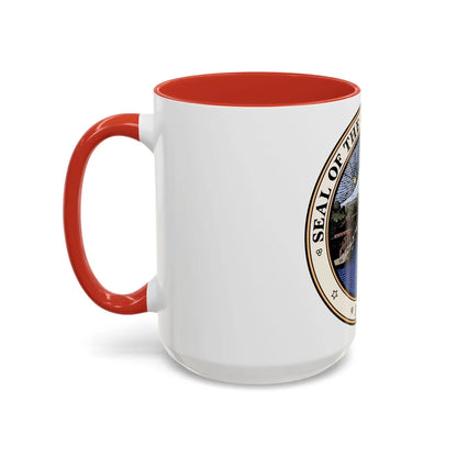 Seal of Tacoma WA - Accent Coffee Mug-Go Mug Yourself