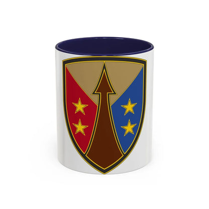 Reserve Sustainment Command (U.S. Army) Accent Coffee Mug-11oz-Navy-Go Mug Yourself