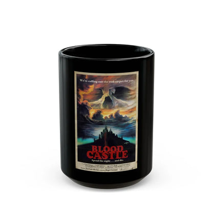 BLOOD CASTLE (SCREAM OF THE DEMON LOVER) 1970 Movie Poster - Black Coffee Mug-15oz-Go Mug Yourself