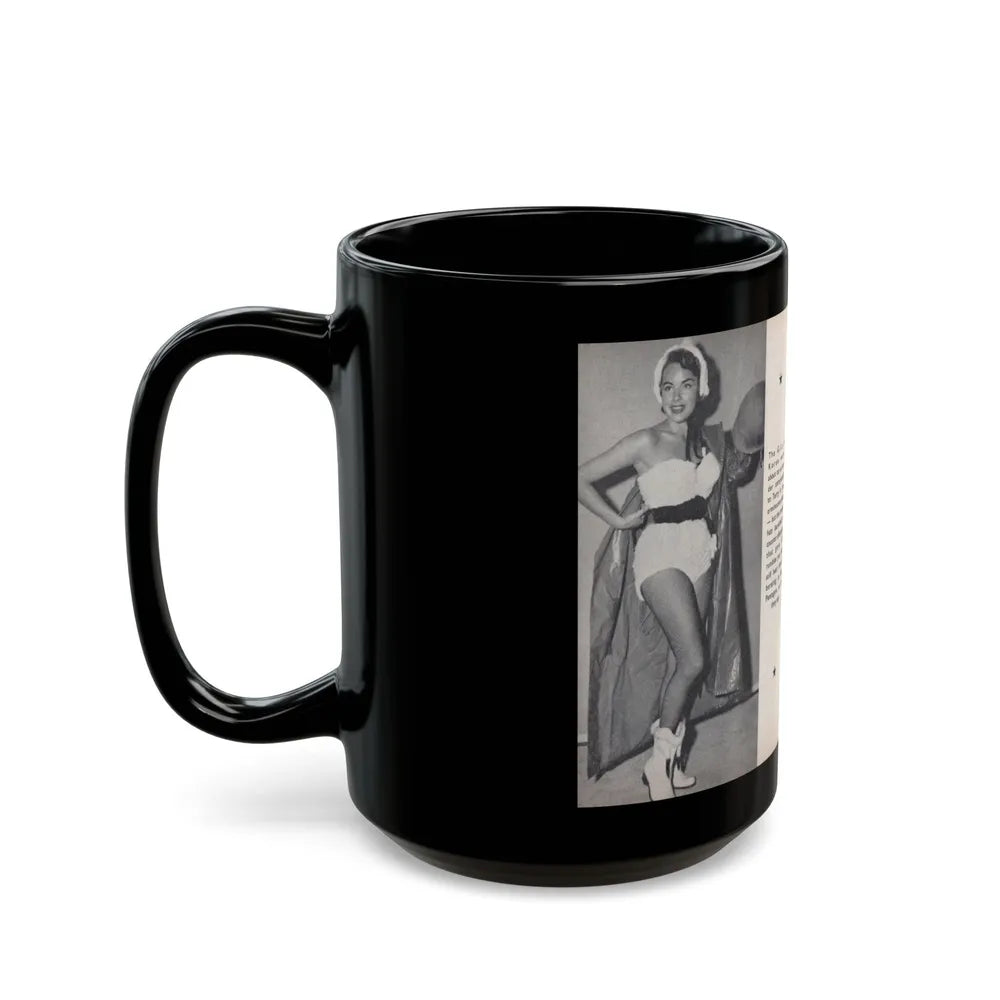 Terry Moore #458 - 66 PHOTOGRAPHS OF Terry MOORE U.K. Pocket Mag. Pages 46 & 47 (Vintage Female Icon) Black Coffee Mug-Go Mug Yourself