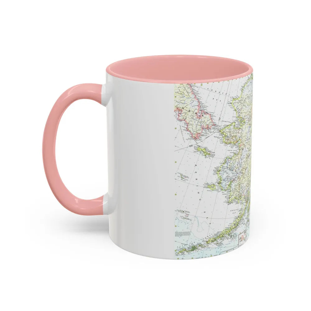 USA - Alaska (1959) (Map) Accent Coffee Mug-Go Mug Yourself