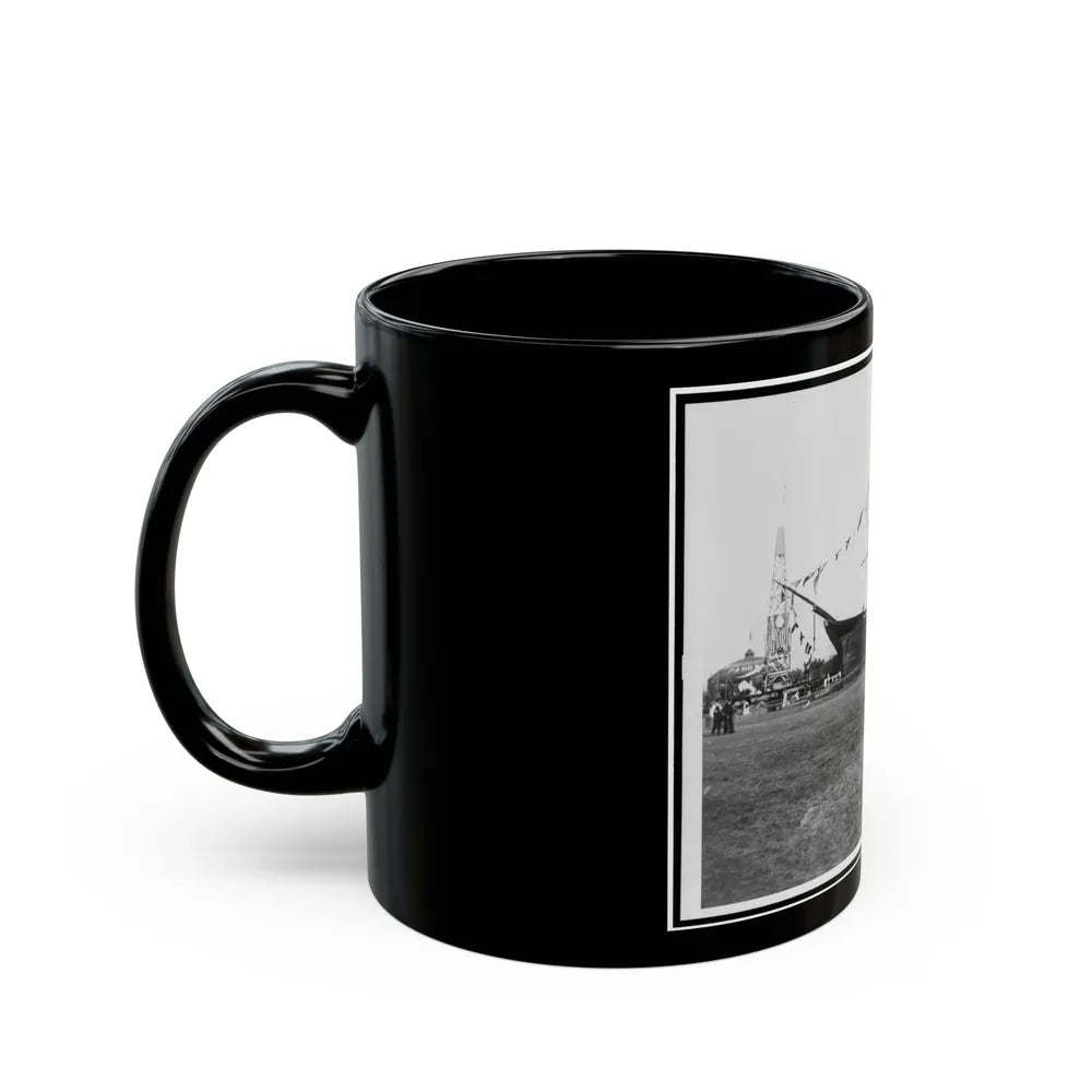 Encampment Of The G.A.R. In Washington, D.C., With Replica Of Ship (U.S. Civil War) Black Coffee Mug-Go Mug Yourself