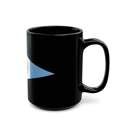 Flag of Argentine Commandante Superior 1894 to 1904 - Black Coffee Mug-Go Mug Yourself