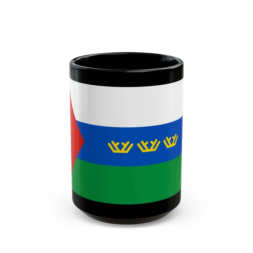 Flag of Tyumen Oblast Russia - Black Coffee Mug-15oz-Go Mug Yourself