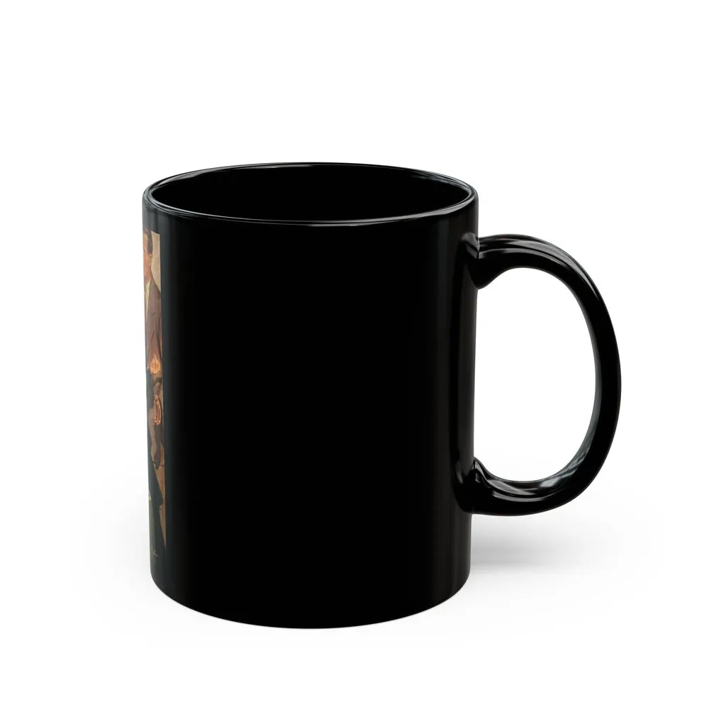 Don't Tell Me Why You Love Me, Saturday Evening Post, April 9, 1949 - Black Coffee Mug-Go Mug Yourself