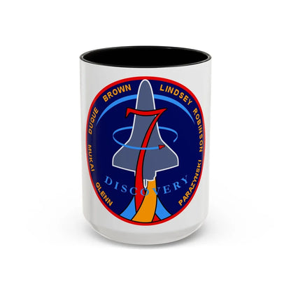 STS 95 (NASA) Accent Coffee Mug-15oz-Black-Go Mug Yourself