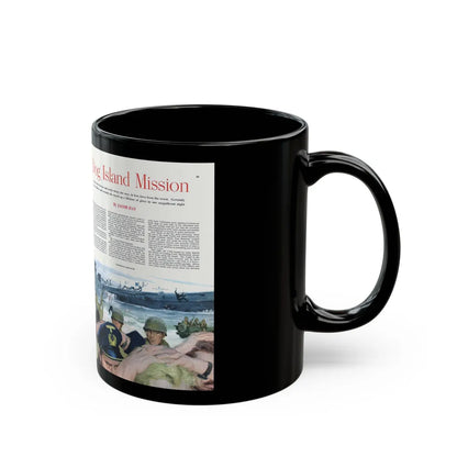 Dog Island Mission, Collier's, November 8, 1952 - Black Coffee Mug-Go Mug Yourself