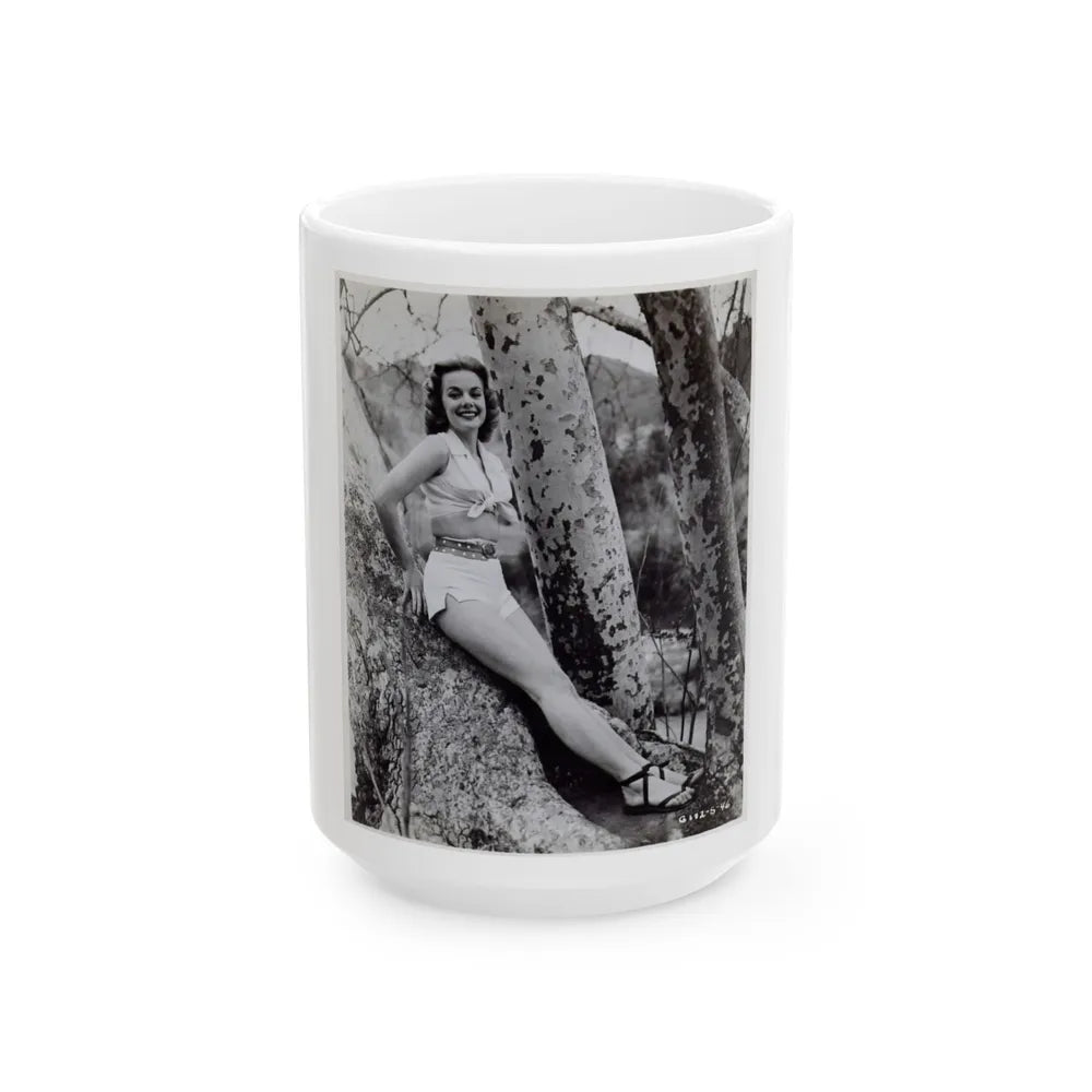 Leslie Parrish #125 (Vintage Female Icon) White Coffee Mug-15oz-Go Mug Yourself