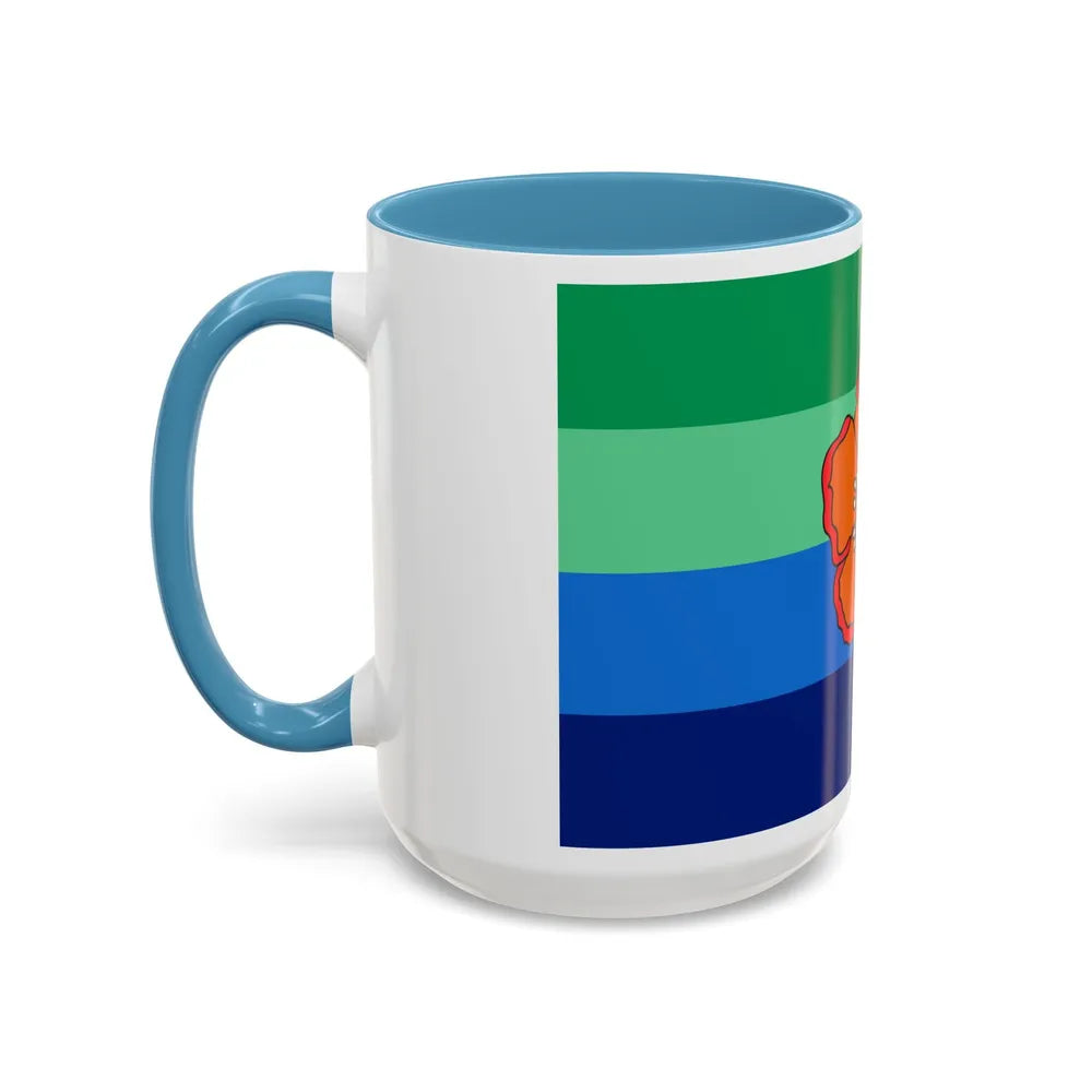 Flag of Angaur Palau - Accent Coffee Mug-Go Mug Yourself