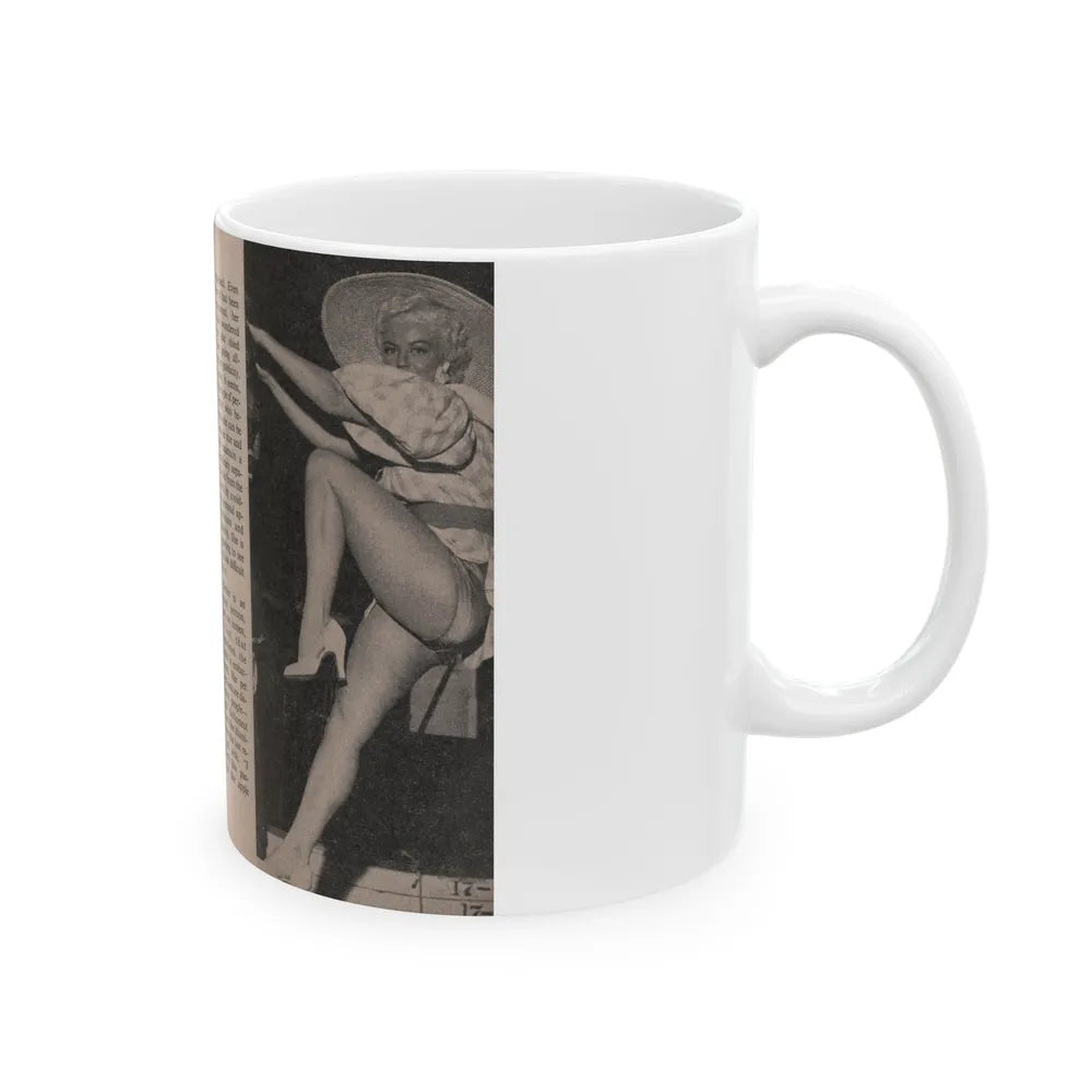 Sheree North #171 - Pages 48 & 49 from 66 PHOTOGRAPHS OF Sheree NORTH U.K. Pocket Mag. (Vintage Female Icon) White Coffee Mug-Go Mug Yourself