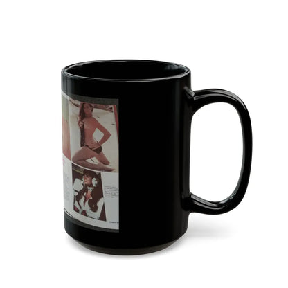 Caroline Munro #150 - Celebrity Skin '84 Topless Spread (Vintage Female Icon) Black Coffee Mug-Go Mug Yourself