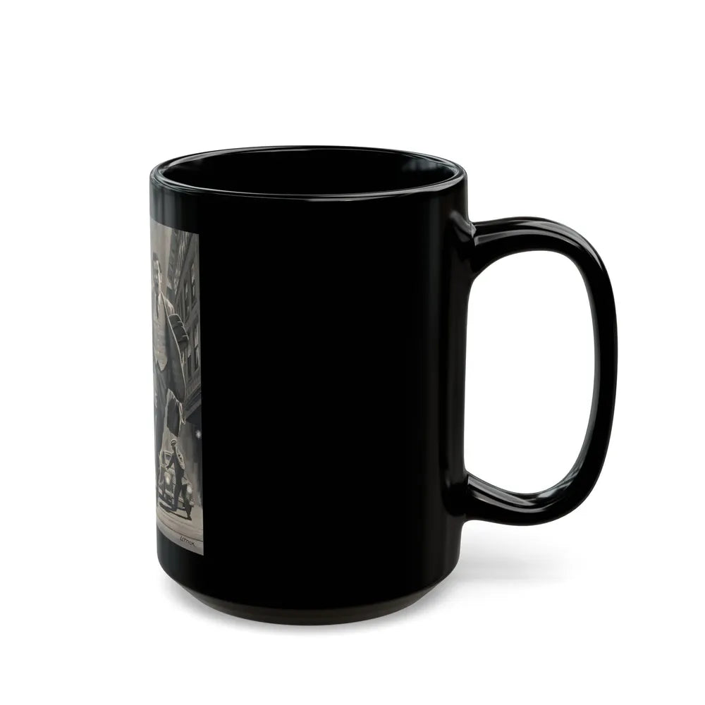 Diplomats, American Weekly magazine illustration - Black Coffee Mug-Go Mug Yourself