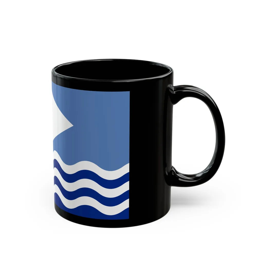 Flag of Isle of Wight UK - Black Coffee Mug-Go Mug Yourself