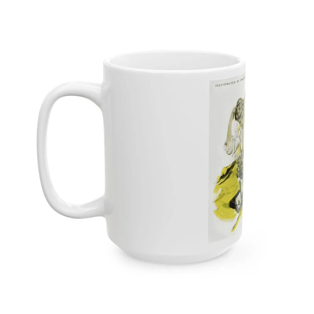 Dottie Looked At Marv, 1948 - White Coffee Mug-Go Mug Yourself