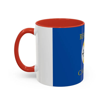 Flag of Calabria Italy - Accent Coffee Mug-Go Mug Yourself