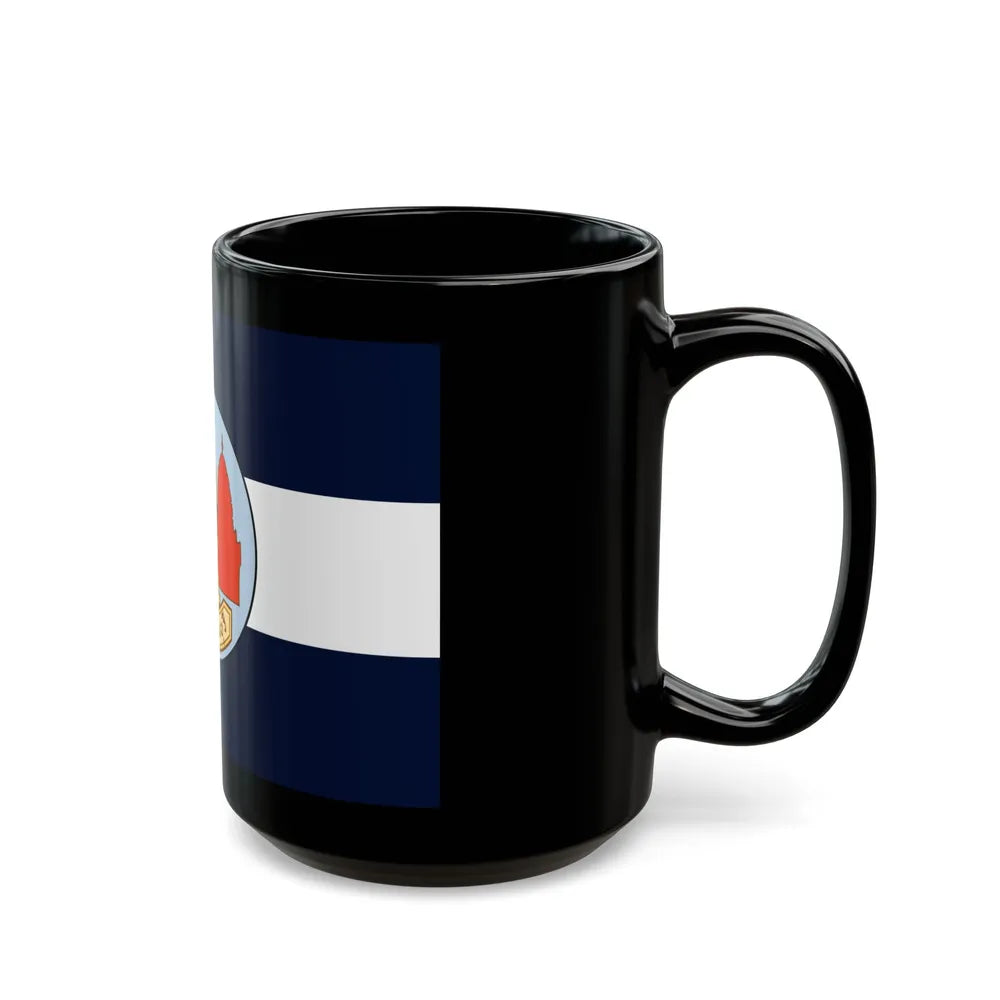 Flag of Lop Buri Province Thailand - Black Coffee Mug-Go Mug Yourself