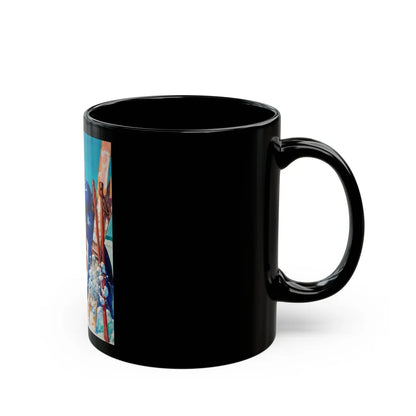 Fun on the Slopes - Black Coffee Mug-Go Mug Yourself