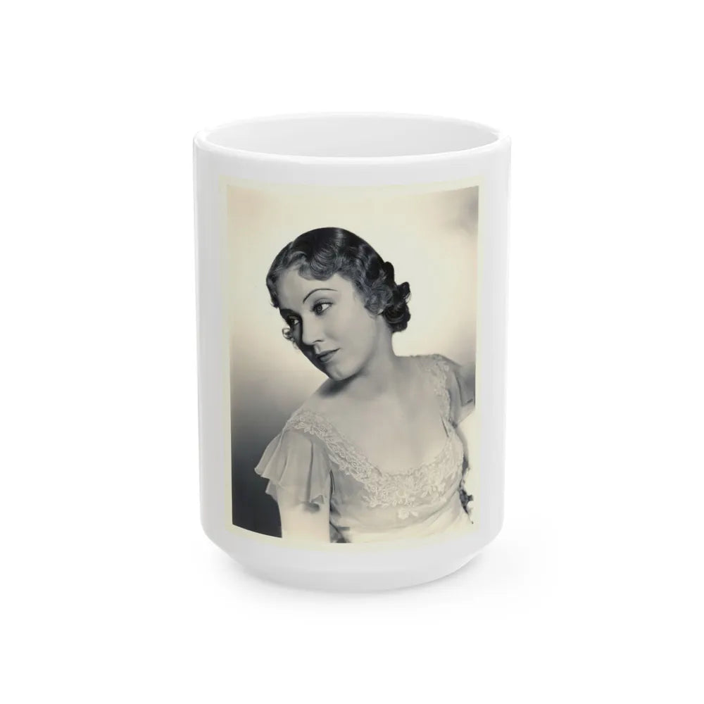 Fay Wray #121 (Vintage Female Icon) White Coffee Mug-15oz-Go Mug Yourself