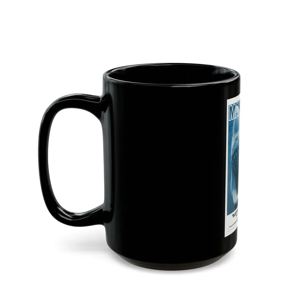 BLUE WATER, WHITE DEATH 1971 Movie Poster - Black Coffee Mug-Go Mug Yourself