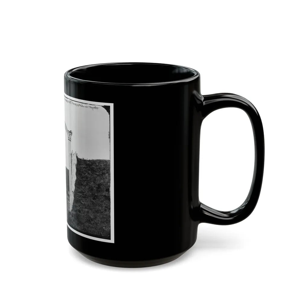 District Of Columbia. Men And Gun Of 3d Massachusetts Heavy Artillery At Ornamental Gate Of Fort Totten (U.S. Civil War) Black Coffee Mug-Go Mug Yourself