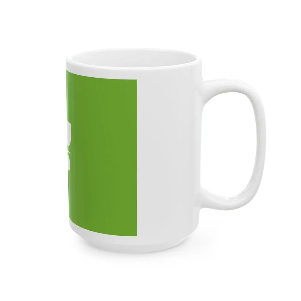 Flag of Tochigi Prefecture Japan - White Coffee Mug-Go Mug Yourself