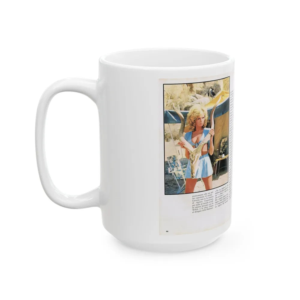 Julie Ege #211 (Vintage Female Icon) White Coffee Mug-Go Mug Yourself