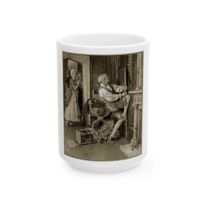 Book or Magazine Illustration - White Coffee Mug-15oz-Go Mug Yourself