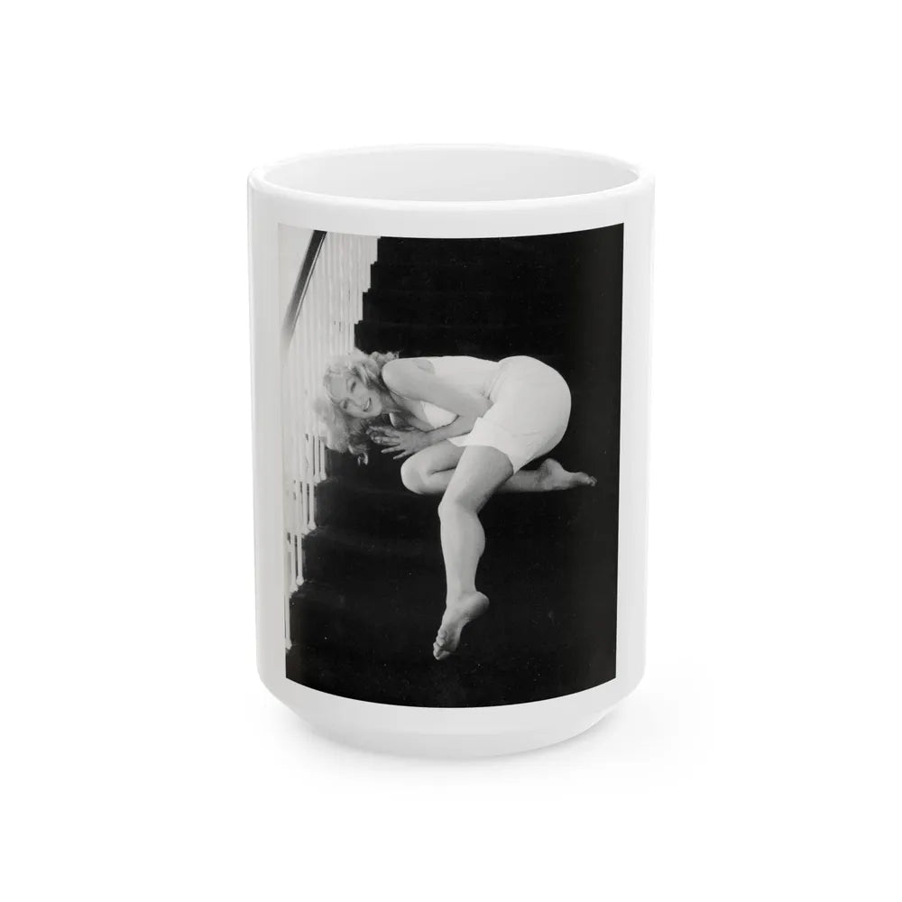 Julie Newmar #245 (Vintage Female Icon) White Coffee Mug-15oz-Go Mug Yourself