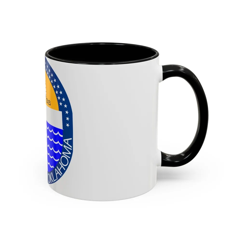 Seal of Tulsa Oklahoma - Accent Coffee Mug-Go Mug Yourself