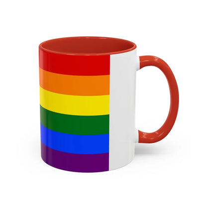 Gay Pride Pride Flag - Accent Coffee Mug-Go Mug Yourself