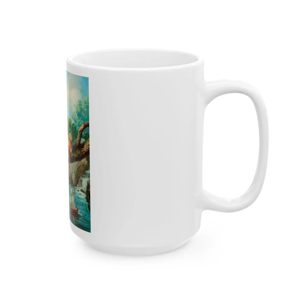 By the Seat of His Pants - White Coffee Mug-Go Mug Yourself